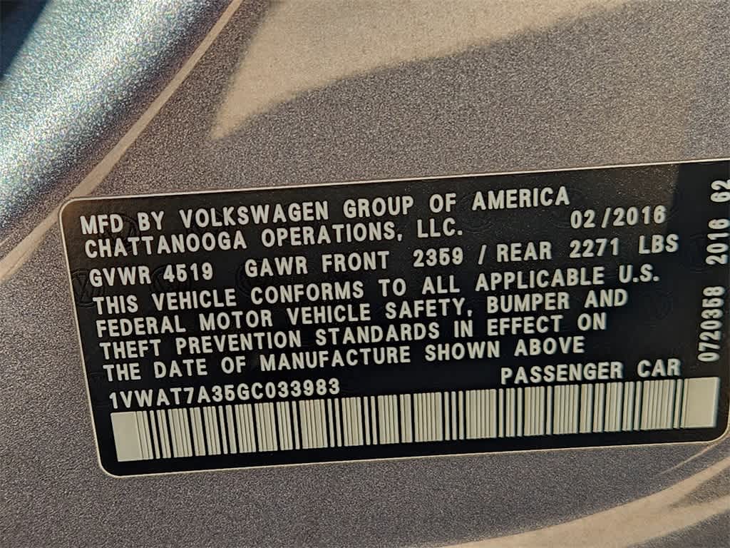 Thumbnail: 2016 Volkswagen Passat - 29