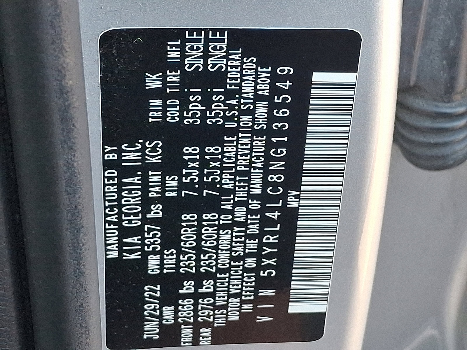 2022 Kia Sorento S - Photo 29