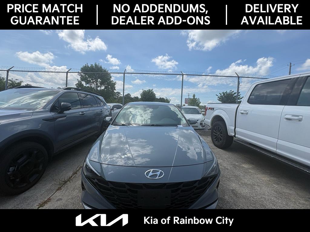 Used 2021 Hyundai Elantra SEL with VIN KMHLS4AGXMU168829 for sale in Rainbow City, AL