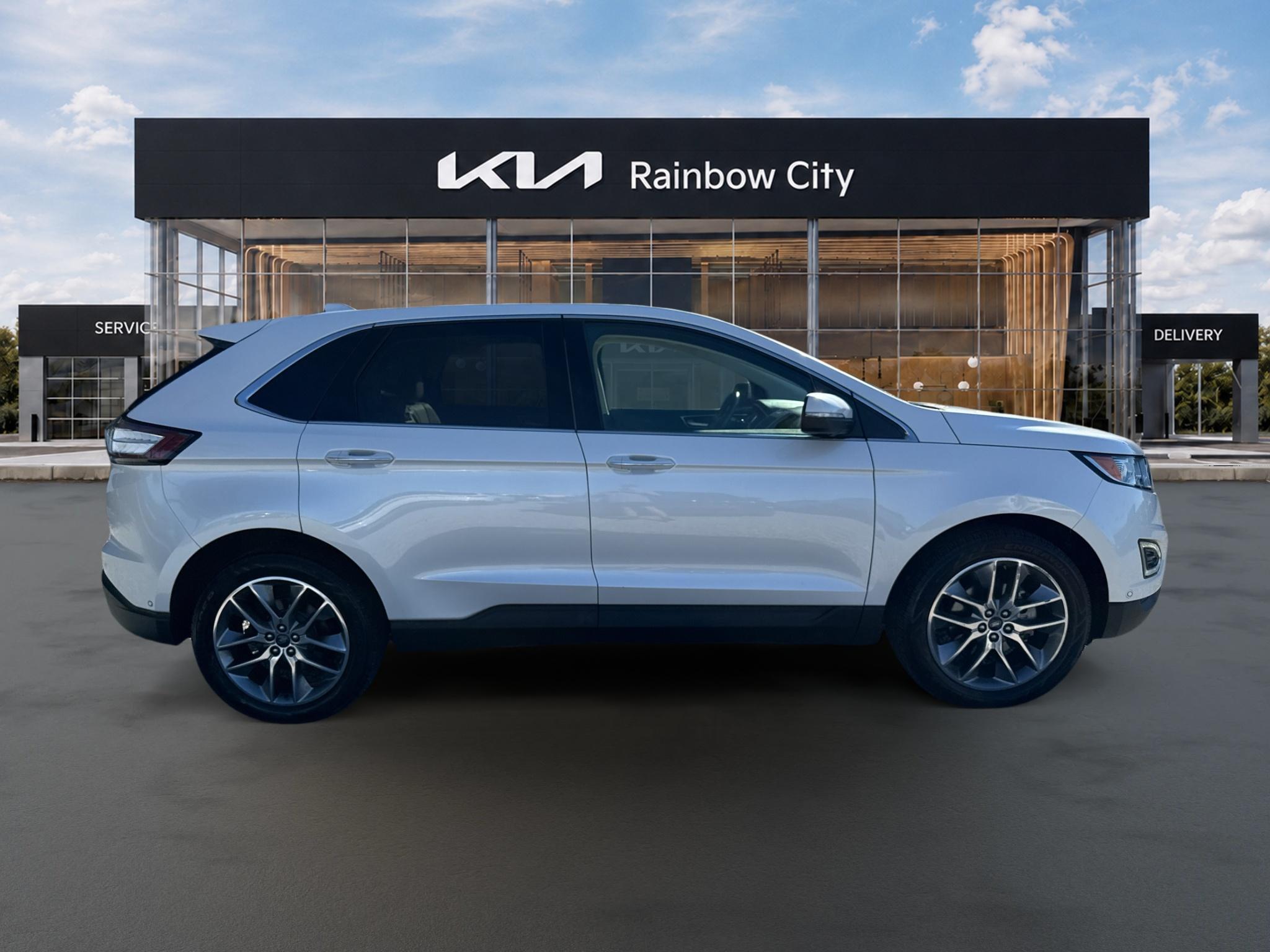 Used 2015 Ford Edge Titanium with VIN 2FMPK3K93FBC39132 for sale in Rainbow City, AL