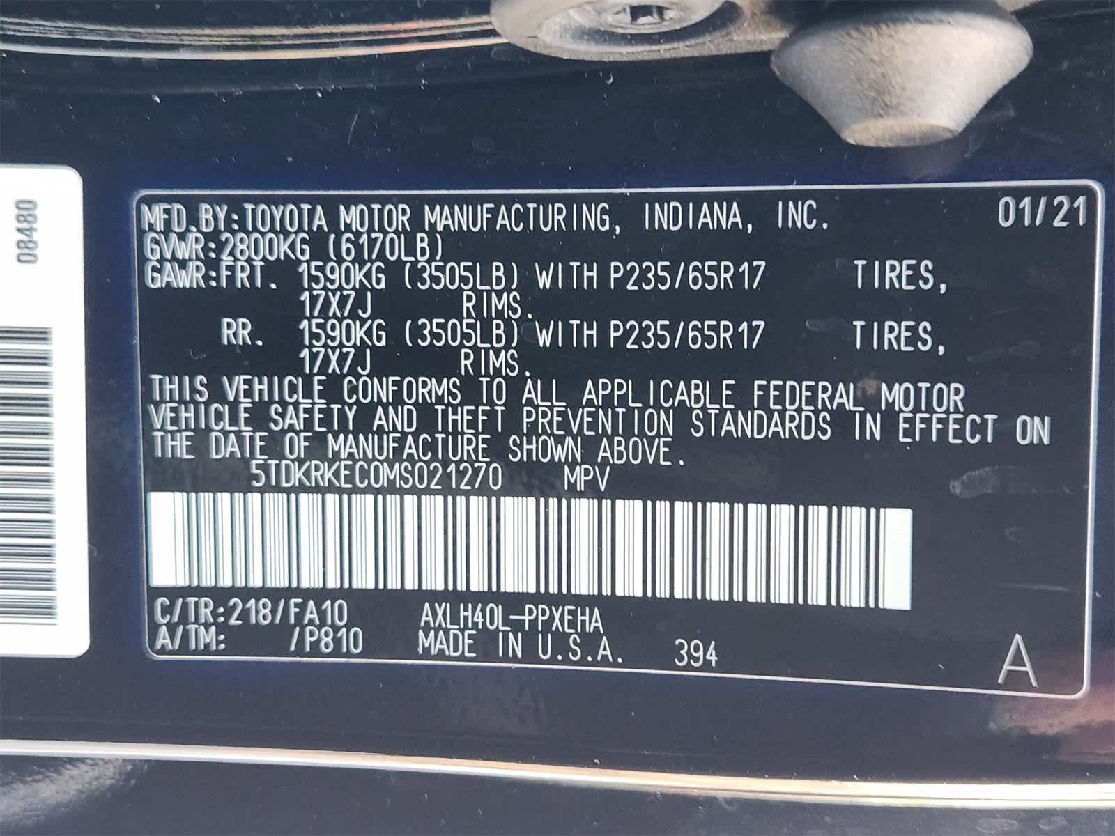 Thumbnail: 2021 Toyota Sienna - 32