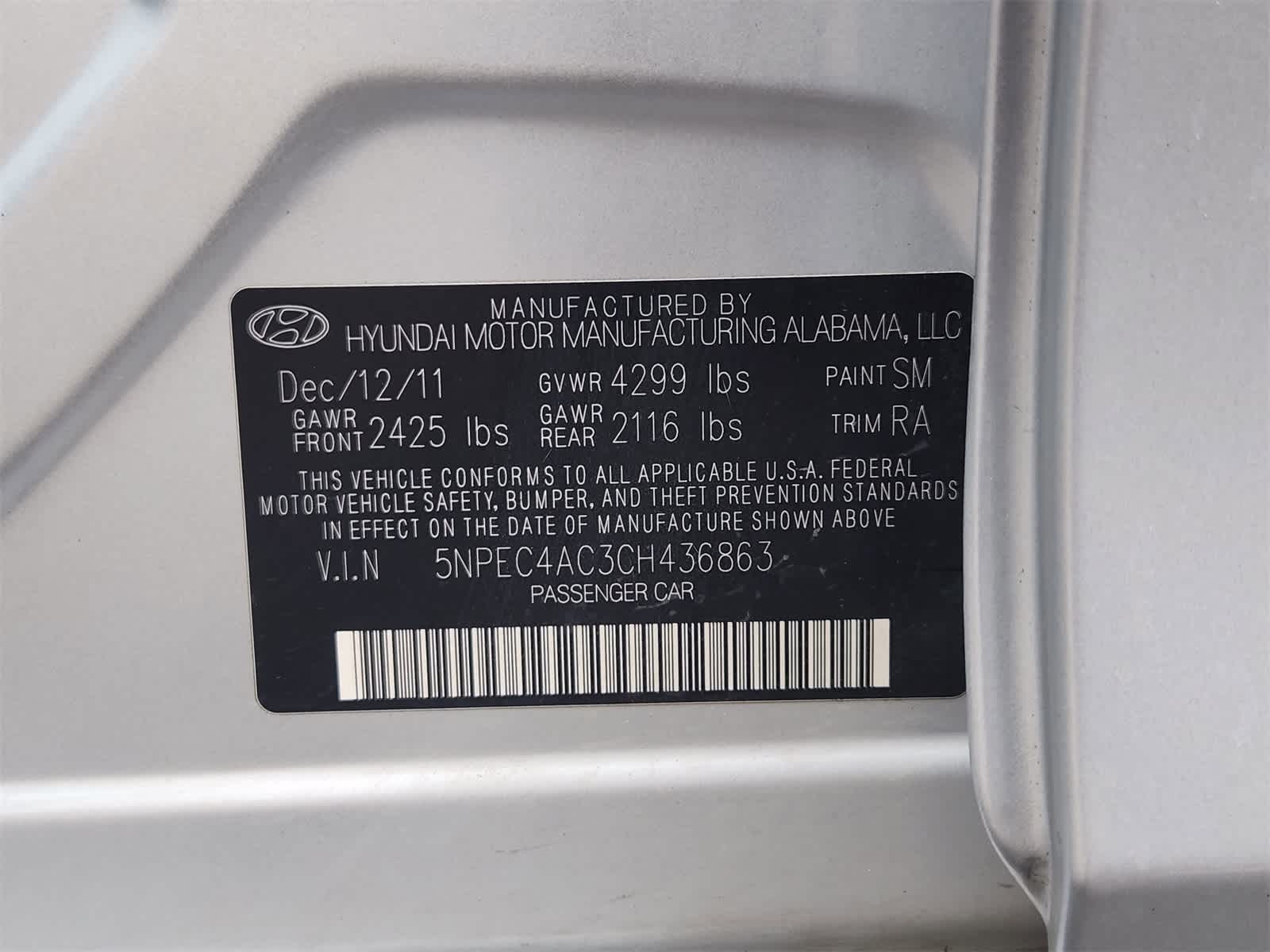 Thumbnail: 2012 Hyundai Sonata - 29