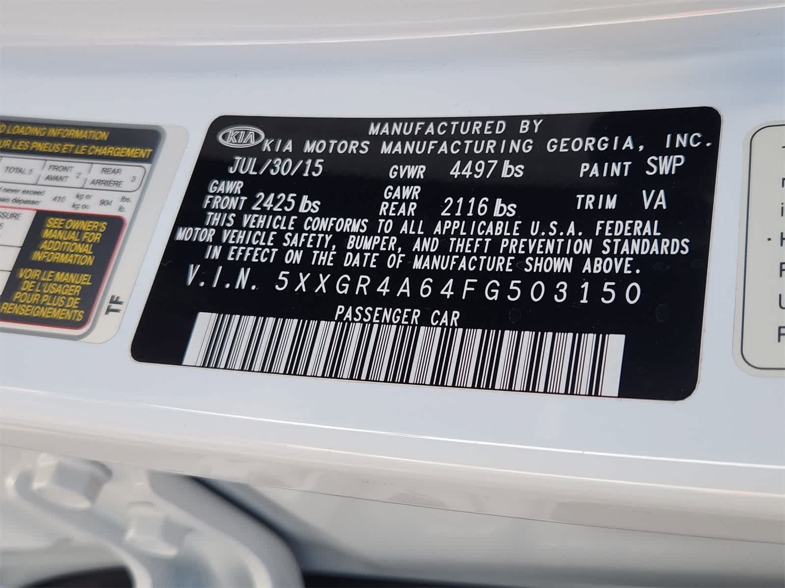 Thumbnail: 2015 Kia Optima - 30