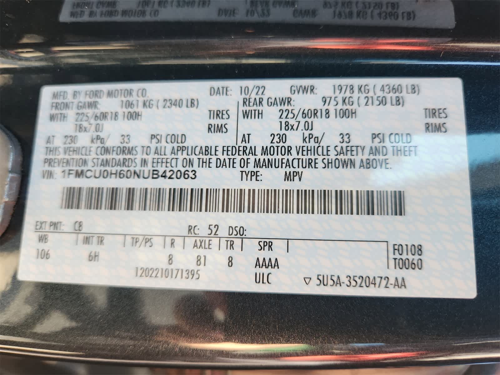 Thumbnail: 2022 Ford Escape - 32