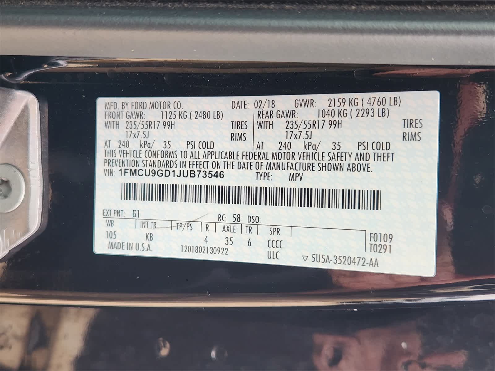 Thumbnail: 2018 Ford Escape - 31