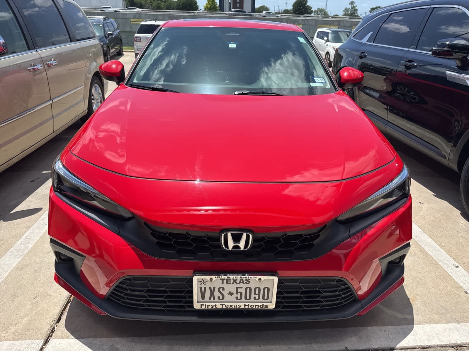 Used 2022 Honda Civic Hatchback EX-L with VIN 19XFL1H74NE004186 for sale in Round Rock, TX