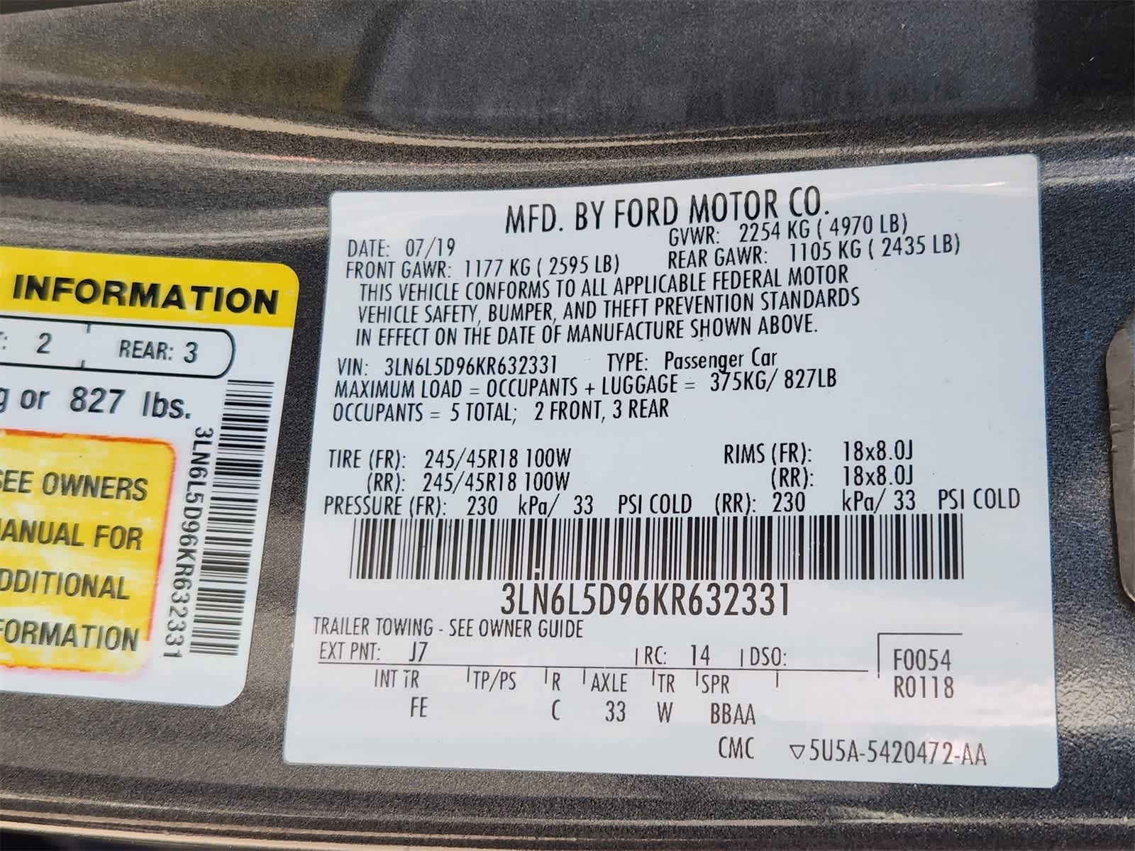 Thumbnail: 2019 Lincoln MKZ - 31