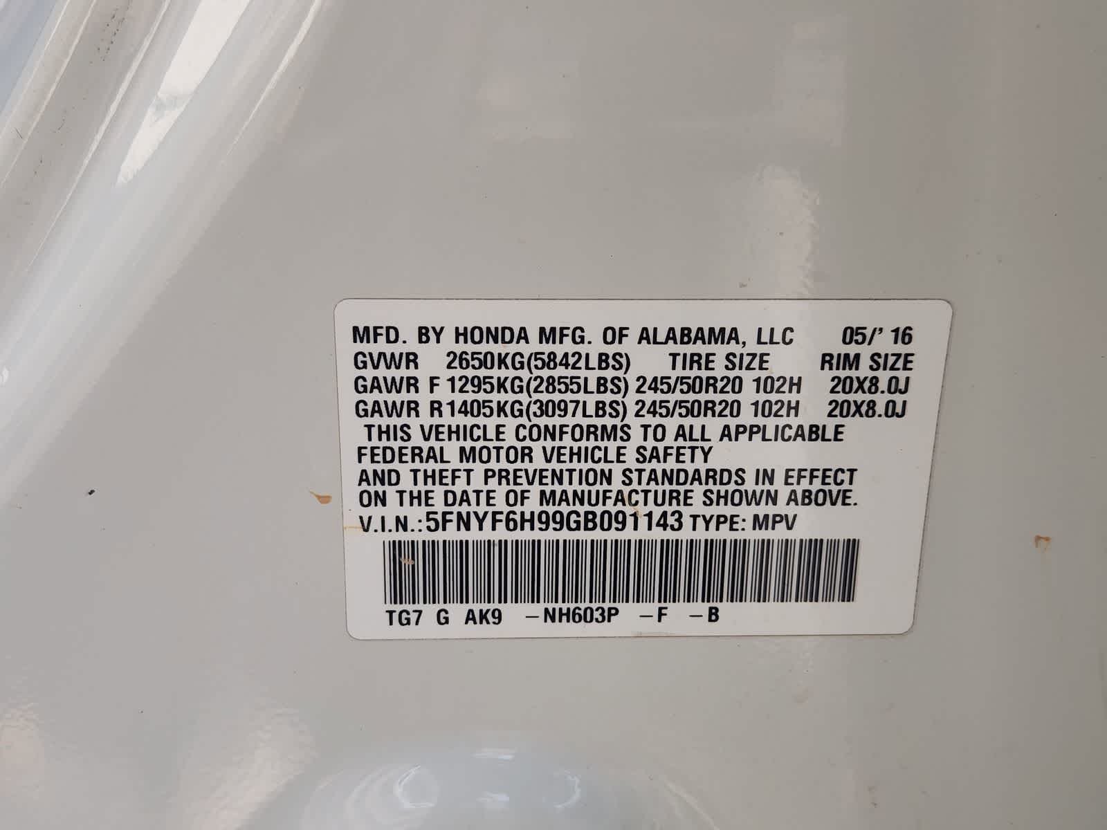 Thumbnail: 2016 Honda Pilot - 35