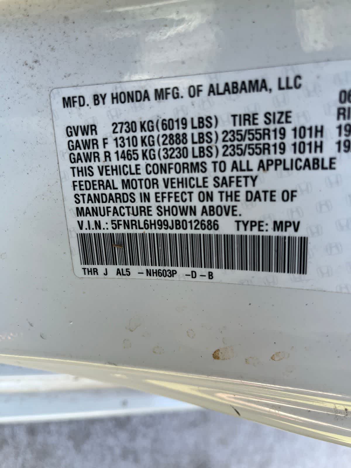 2018 Honda Odyssey Elite's photo