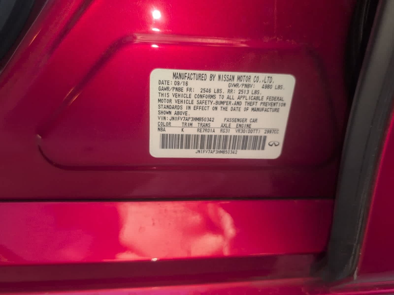 Thumbnail: 2017 INFINITI  - 5