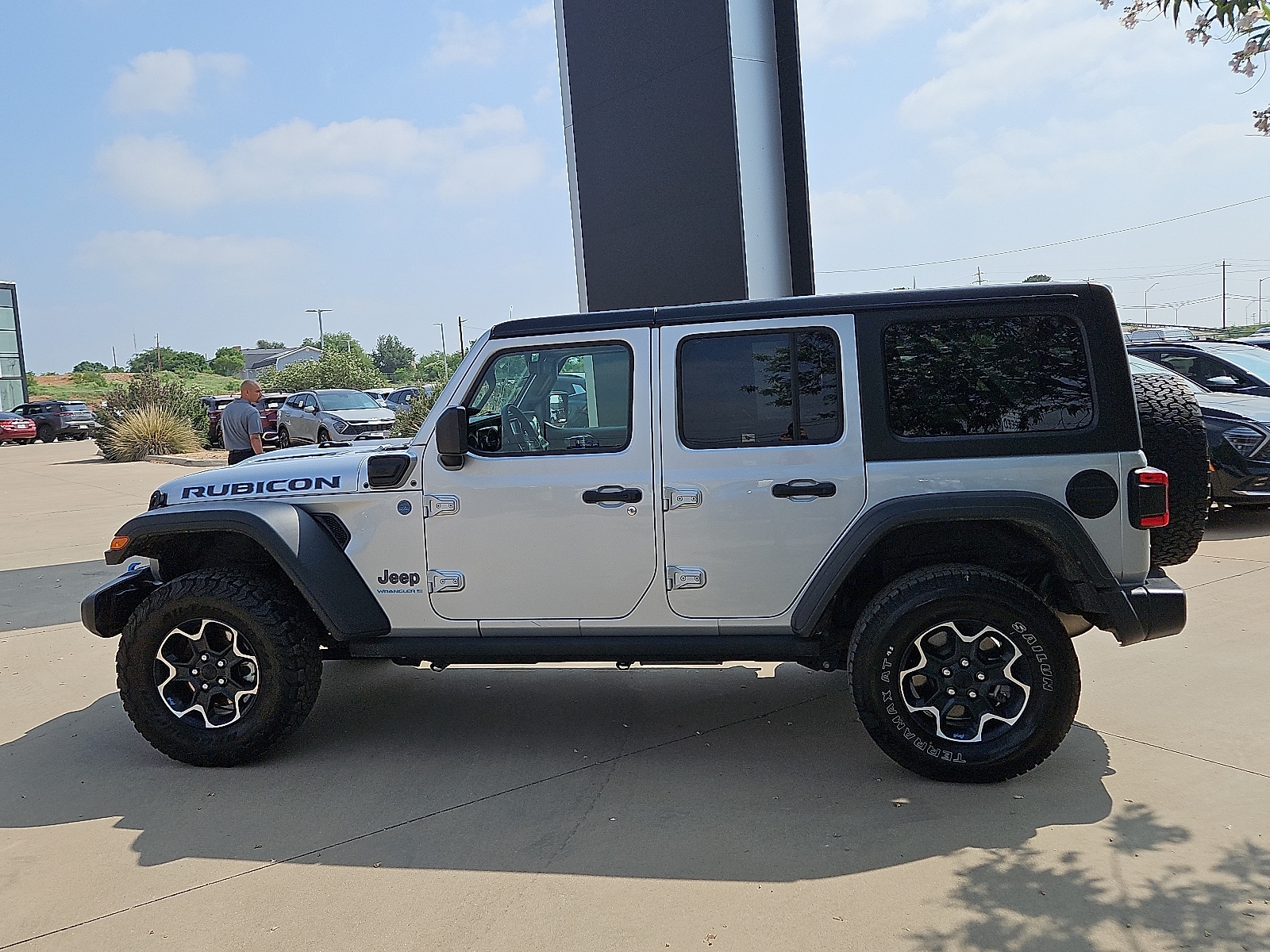 Used 2023 Jeep Wrangler 4xe Rubicon 4XE with VIN 1C4JJXR68PW703144 for sale in San Angelo, TX