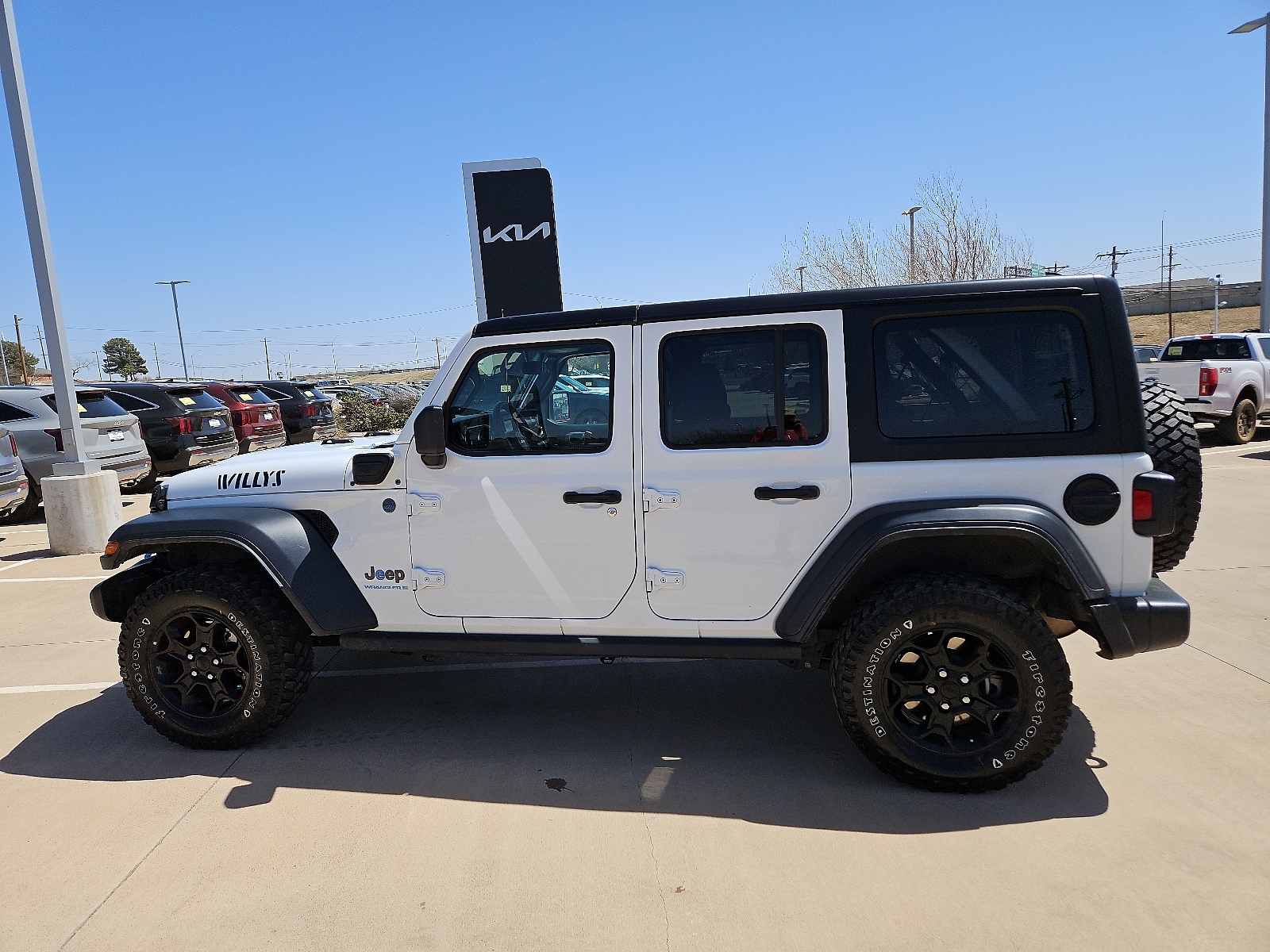 Used 2023 Jeep Wrangler 4xe Willys 4XE with VIN 1C4JJXN63PW630867 for sale in San Angelo, TX