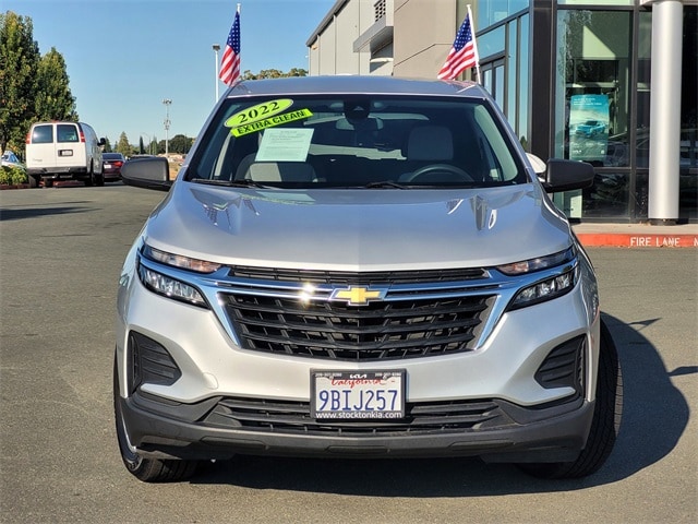 Used 2022 Chevrolet Equinox LS with VIN 2GNAXFEV8N6151620 for sale in Stockton, CA