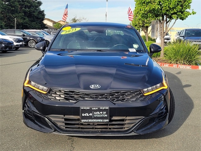 Used 2021 Kia K5 GT-Line with VIN 5XXG64J27MG036213 for sale in Stockton, CA