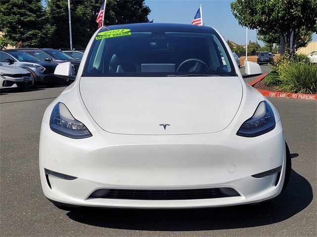 Used 2021 Tesla Model Y Long Range with VIN 5YJYGDEE6MF097321 for sale in Stockton, CA