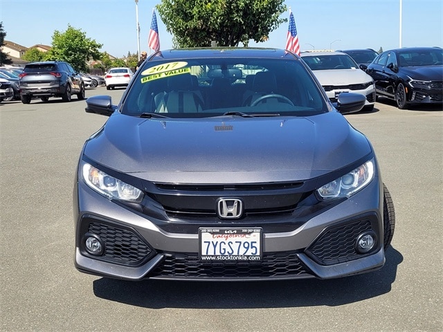 Used 2017 Honda Civic Hatchback EX-L with VIN SHHFK7H73HU413864 for sale in Stockton, CA