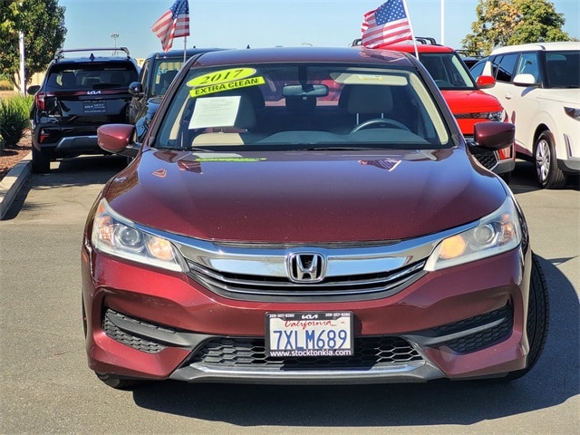 Used 2017 Honda Accord LX with VIN 1HGCR2F34HA202802 for sale in Stockton, CA