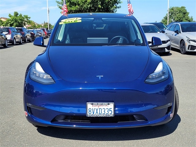 Used 2021 Tesla Model Y Long Range with VIN 5YJYGDEE2MF149379 for sale in Stockton, CA