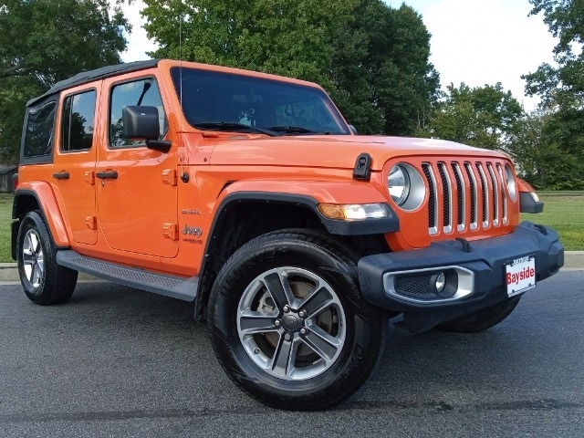 Used 2018 Jeep All-New Wrangler Unlimited Sahara with VIN 1C4HJXENXJW302195 for sale in Waldorf, MD