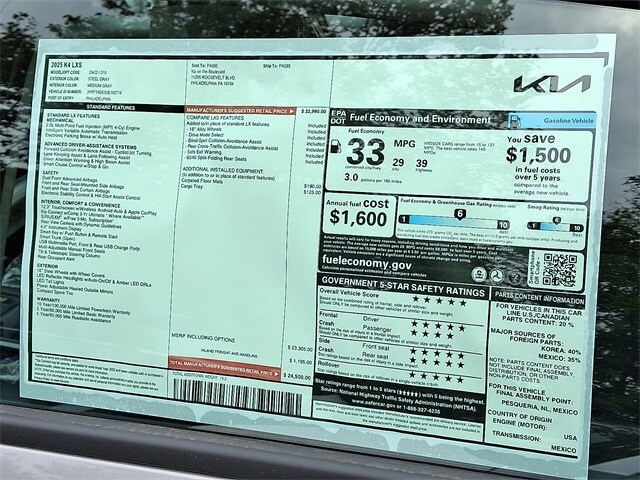 2025 Kia K4 LXS photo 4
