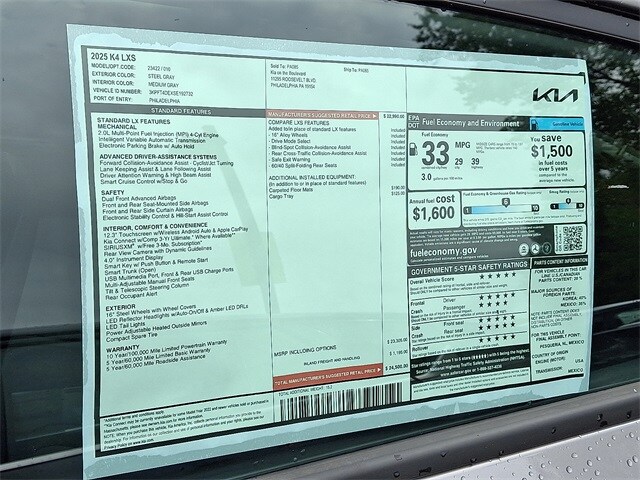 2025 Kia K4 LXS photo 3