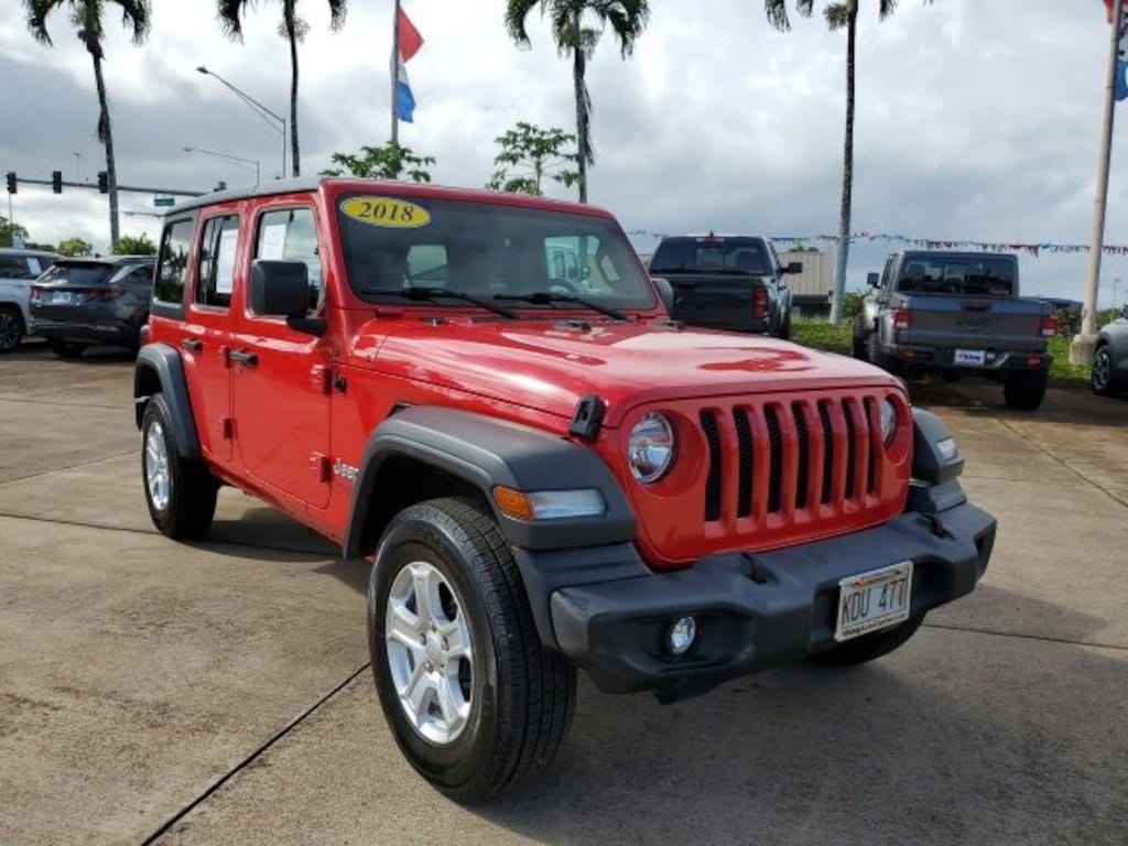 Used 2018 Jeep Wrangler Unlimited Sport 4x4 SUV