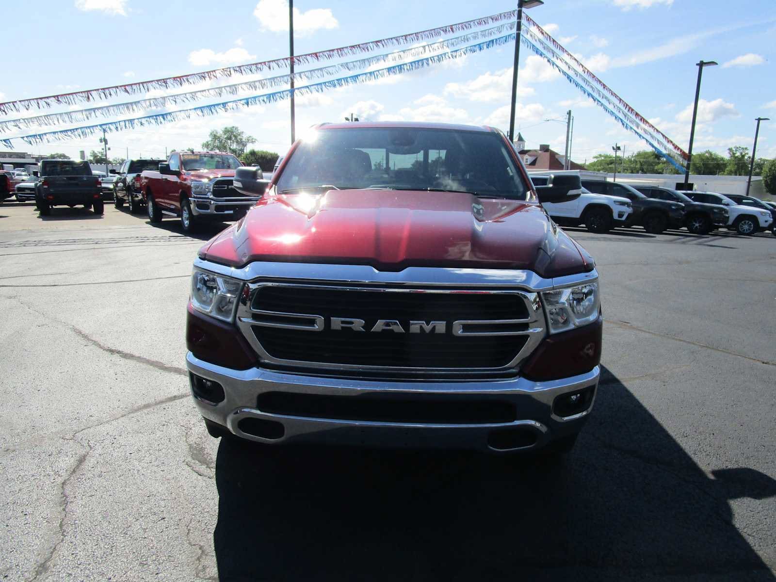 Used 2021 RAM Ram 1500 Pickup Big Horn/Lone Star with VIN 1C6SRFFT0MN639417 for sale in Mount Vernon, IL
