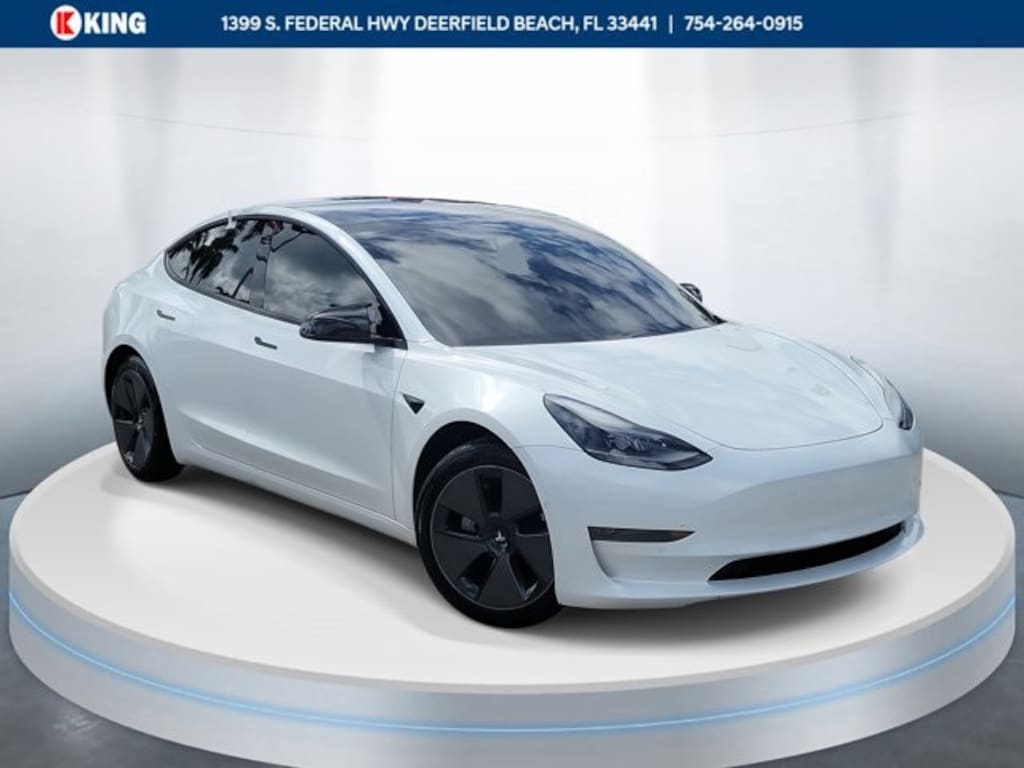 Used 2021 Tesla Model 3 Standard Range Plus Sedan