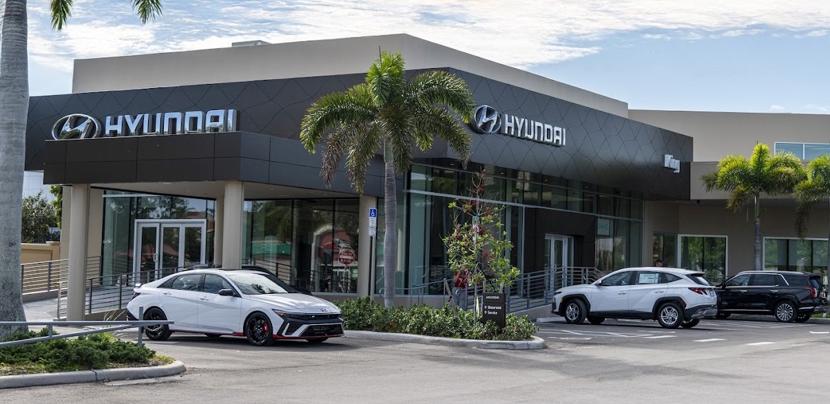 King Genesis dealership exterior in Deerfield Beach, FL