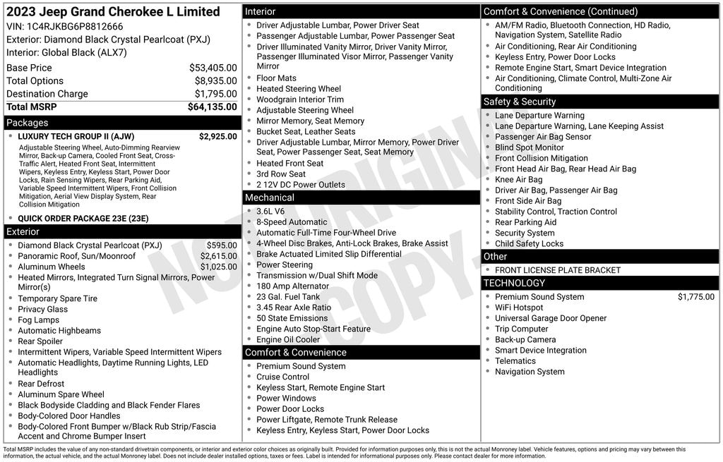 Used 2023 Jeep Grand Cherokee L Limited SUV