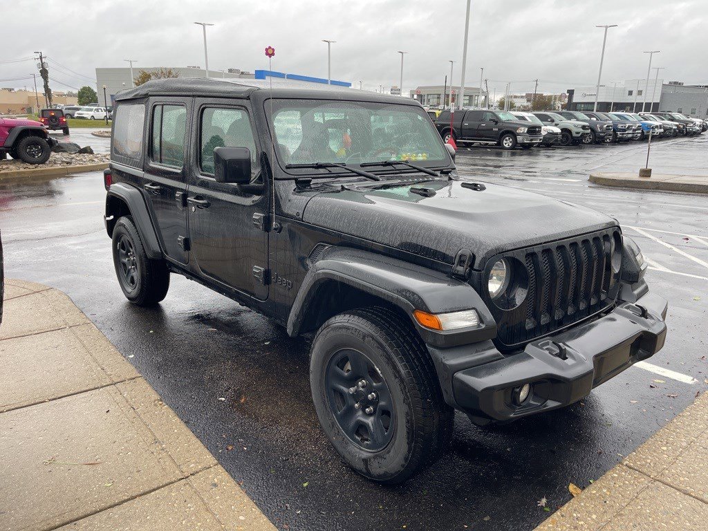 Certified 2022 Jeep Wrangler Unlimited Sport with VIN 1C4HJXDG5NW225504 for sale in Cincinnati, OH