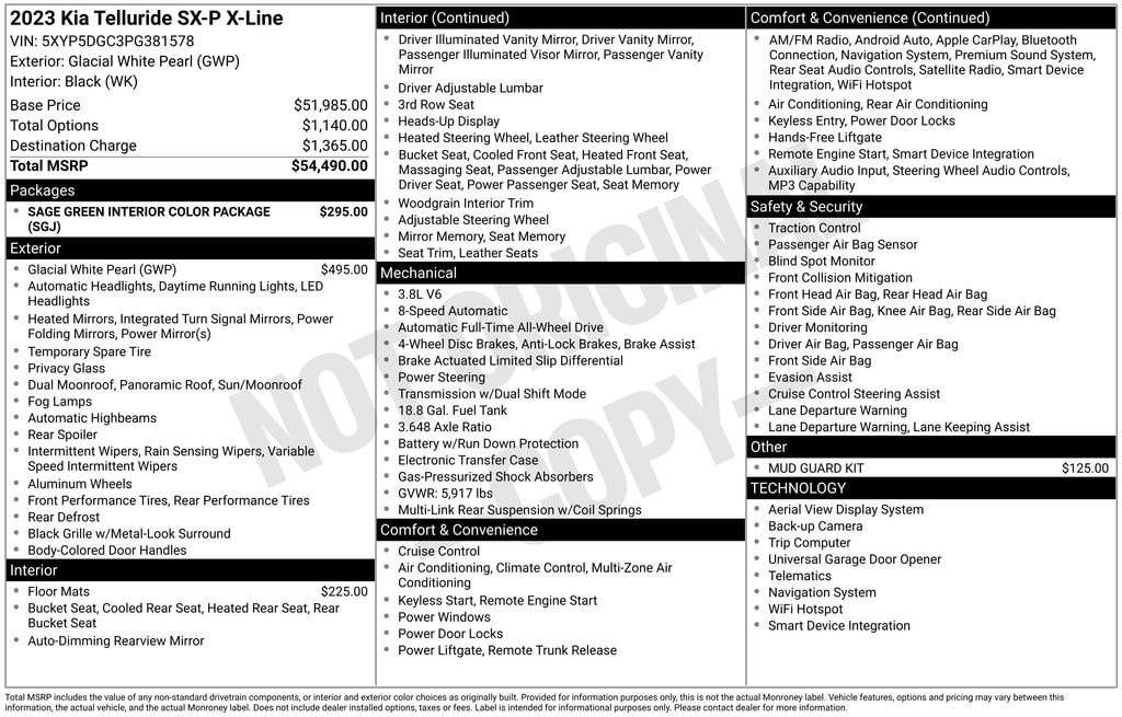 Certified 2023 Kia Telluride SX-Prestige X-Line SUV