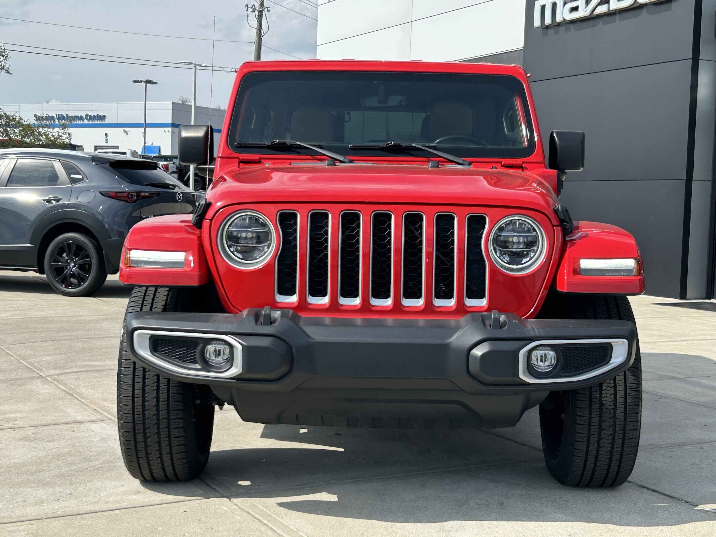 Used 2021 Jeep Wrangler Unlimited Sahara 4XE with VIN 1C4JJXP65MW742434 for sale in Cincinnati, OH