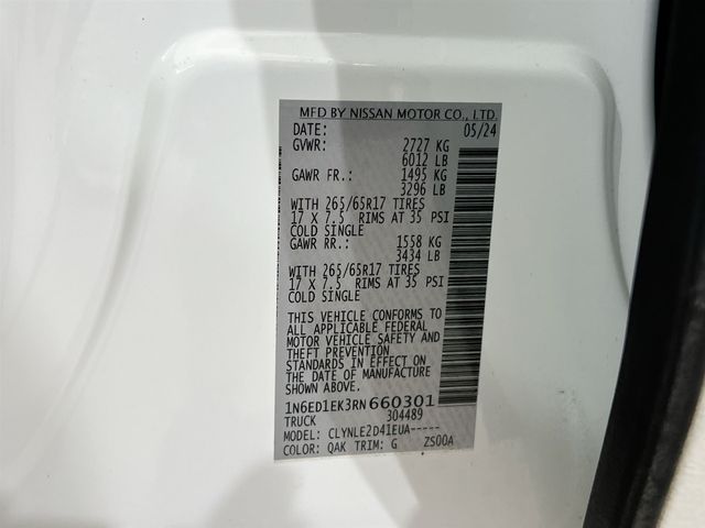 2024 Nissan Frontier SL - Photo 42