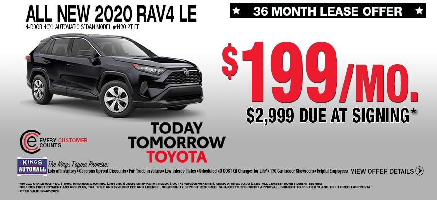 All New 2020 Rav4 Lease Specials