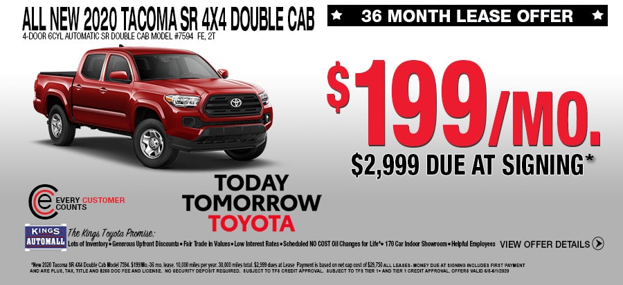 All New SR 4X4 Double Cab Lease Specials