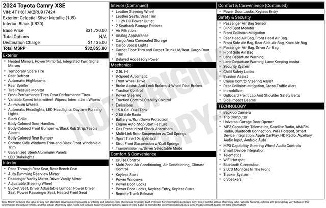 2024 Toyota Camry XSE - Photo 36