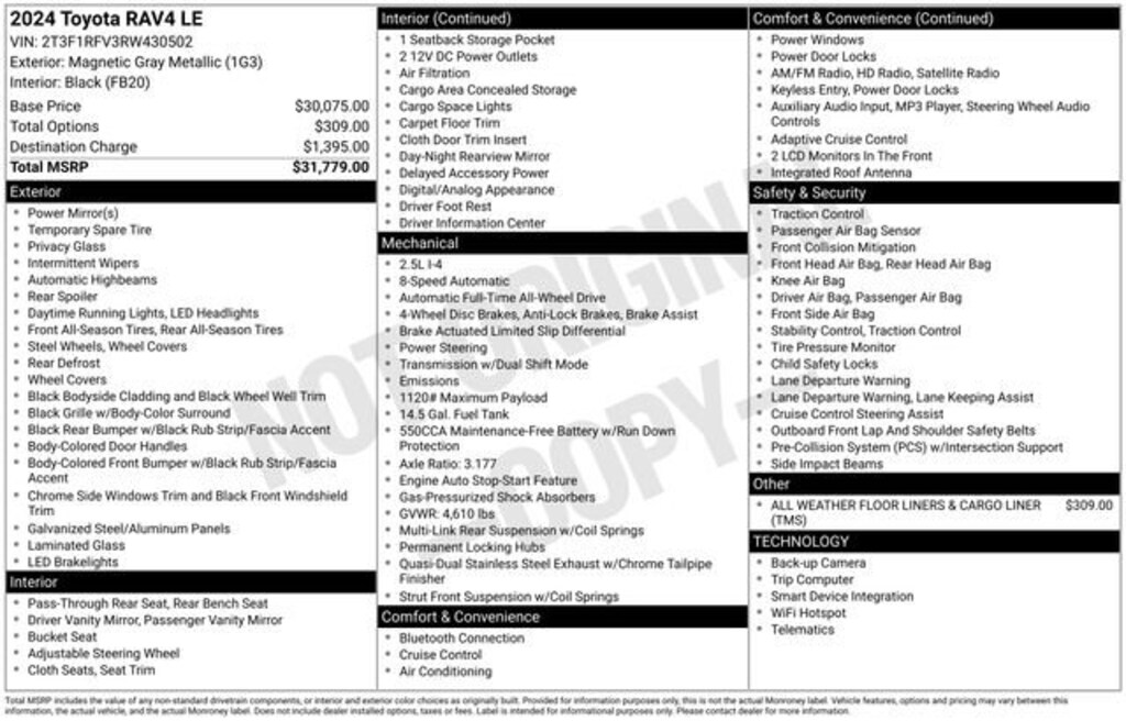 Used 2024 Toyota RAV4 LE SUV