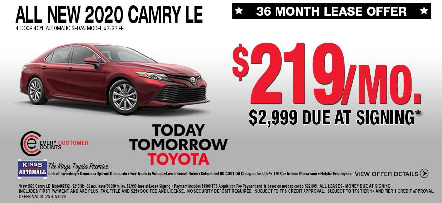 2020 Camry LE Lease Specials