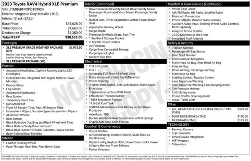 Used 2023 Toyota RAV4 Hybrid Hybrid XLE Premium SUV