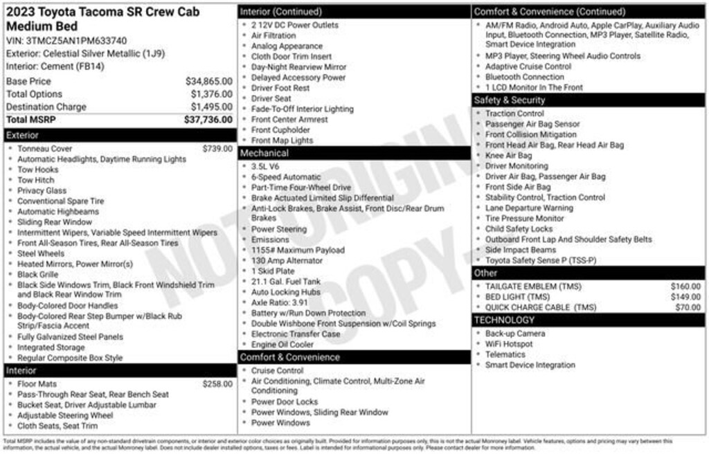 Used 2023 Toyota Tacoma SR5 Truck Double Cab