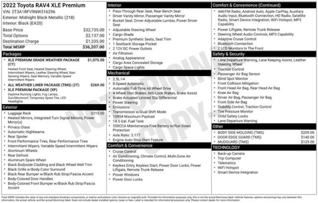 Used 2022 Toyota RAV4 XLE Premium SUV