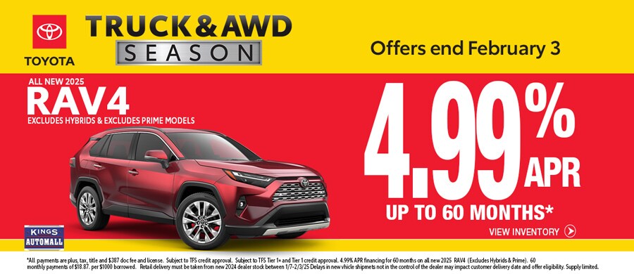 TRUCK & AWD SEASON Sales Event Specials in Cincinnati OH at Kings Toyota.