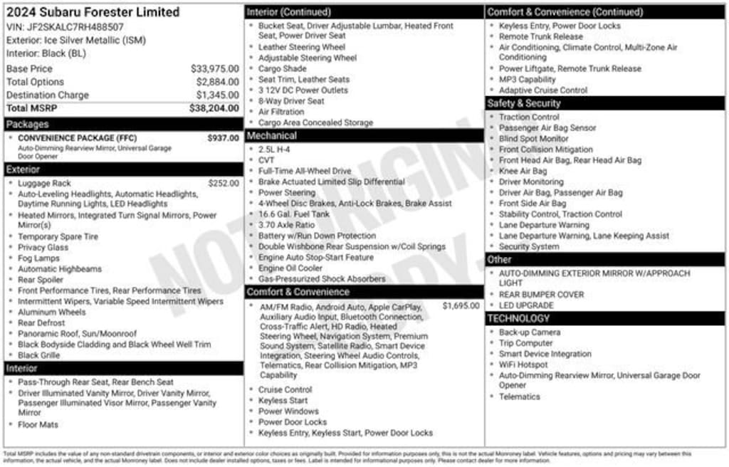 Used 2024 Subaru Forester Limited SUV