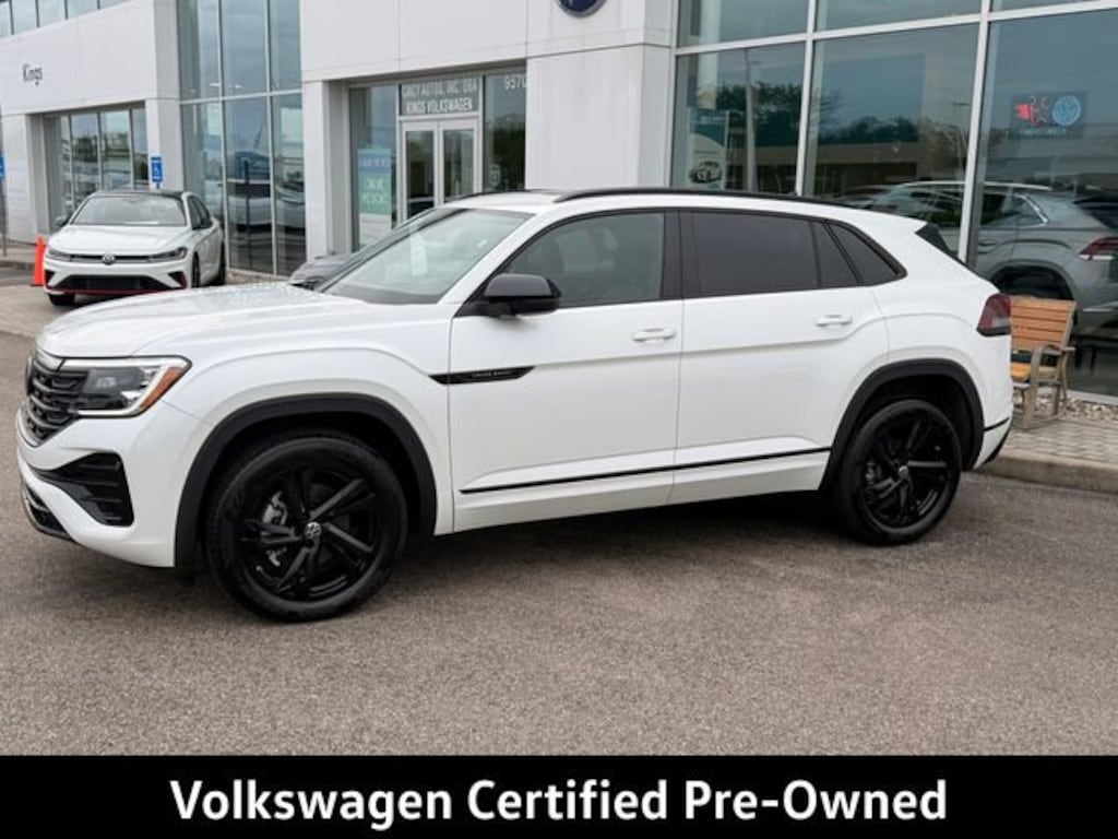 Certified 2025 Volkswagen Atlas Cross Sport 2.0T SEL R-Line Black SUV