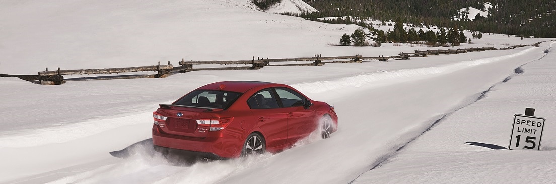 2017 Subaru Impreza Sport sedan in snow