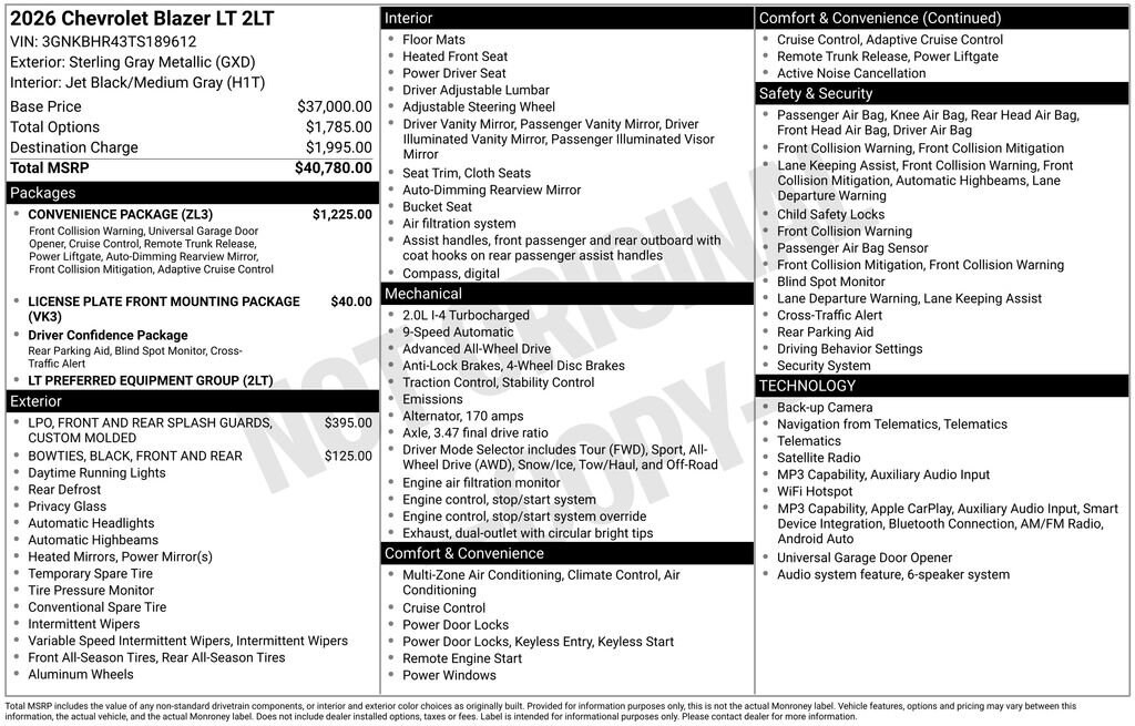 2026 Chevrolet Blazer 2LT - Photo 7