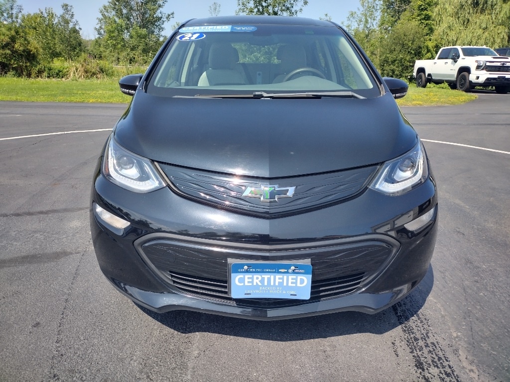 Used 2021 Chevrolet Bolt EV LT with VIN 1G1FY6S09M4108871 for sale in Ransomville, NY