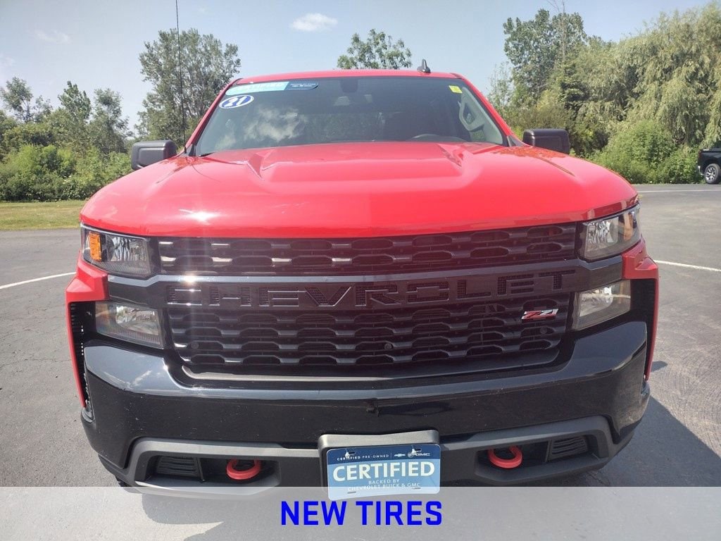 Used 2021 Chevrolet Silverado 1500 Custom Trail Boss Truck Crew Cab