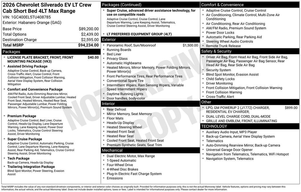 2026 Chevrolet Silverado EV LT - Photo 7